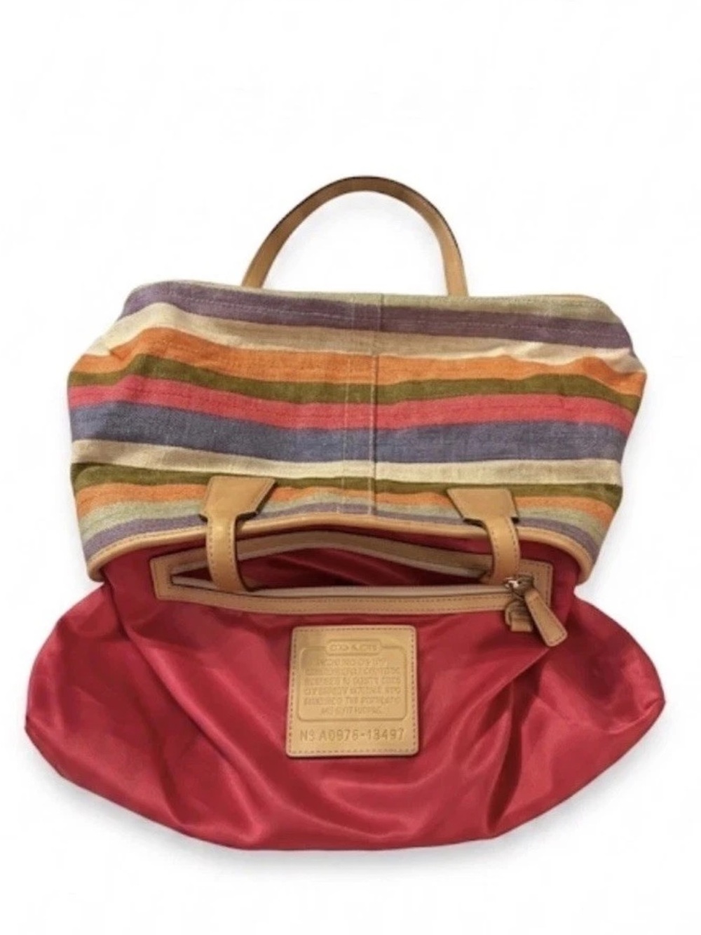 Coach Hamptons 10th Anniversary Archive Shoulder Bag/Lg. Wristlet Set, Leather - Picture 6 of 14